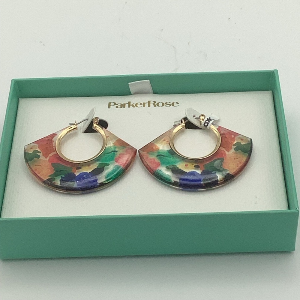 Parkerrose Multicolor Hoop Earrings 20$